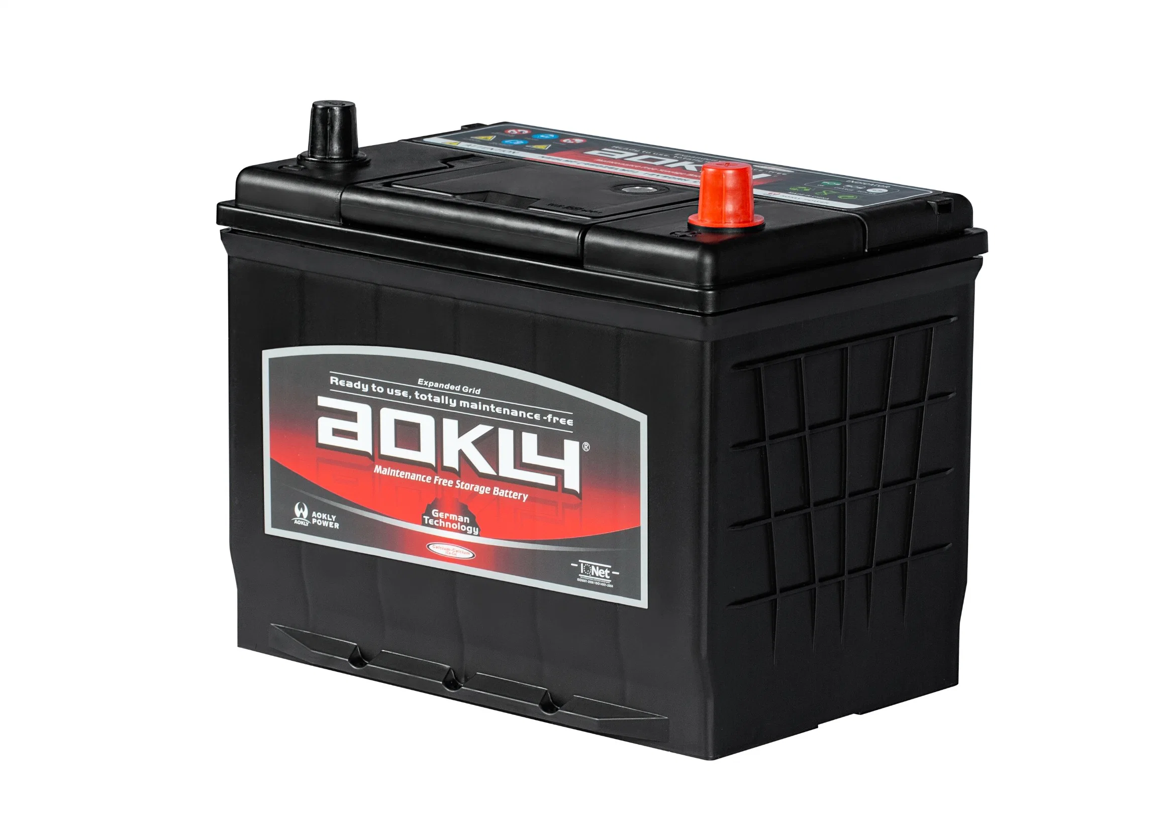 Batterie au plomb scellée d'entretien Aokly 12V 50ah de la série JIS Batterie de voiture Mf Batterie au plomb Batterie au lithium-acide de voiture Batterie automobile scellée de la série JIS au plomb acide