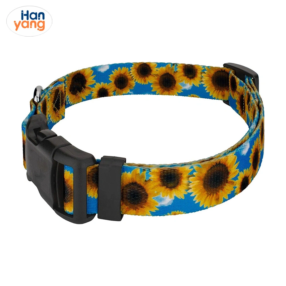 Hanyang ODM OEM Hot Sell Pet Product Sunflower Adjustable Dog Collar