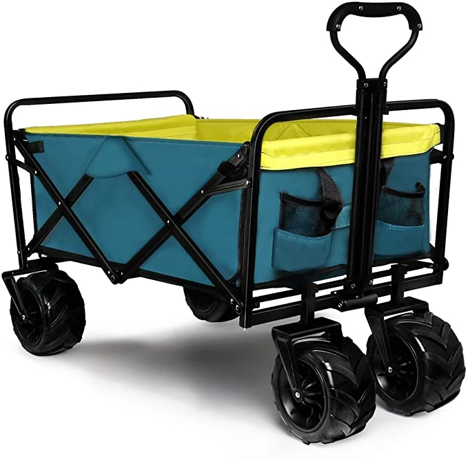 Garden Tools Usage Heavy Duty 4 Wheel All-Terrain Folding Utility Wagon