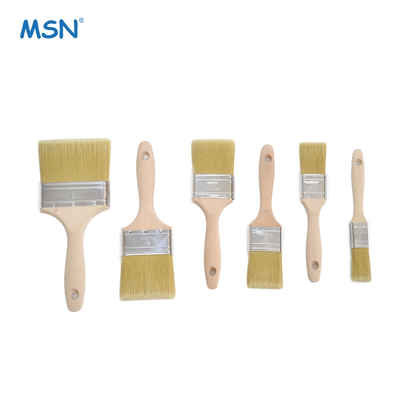 MSN Professional Paint Brush définie avec mise à niveau de poils synthétiques pour peinture murale et brosse de peinture de la chambre de garniture