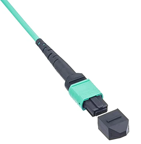 Aqua Multimode MPO Female/Male Cable Optical Fiber Patchcord