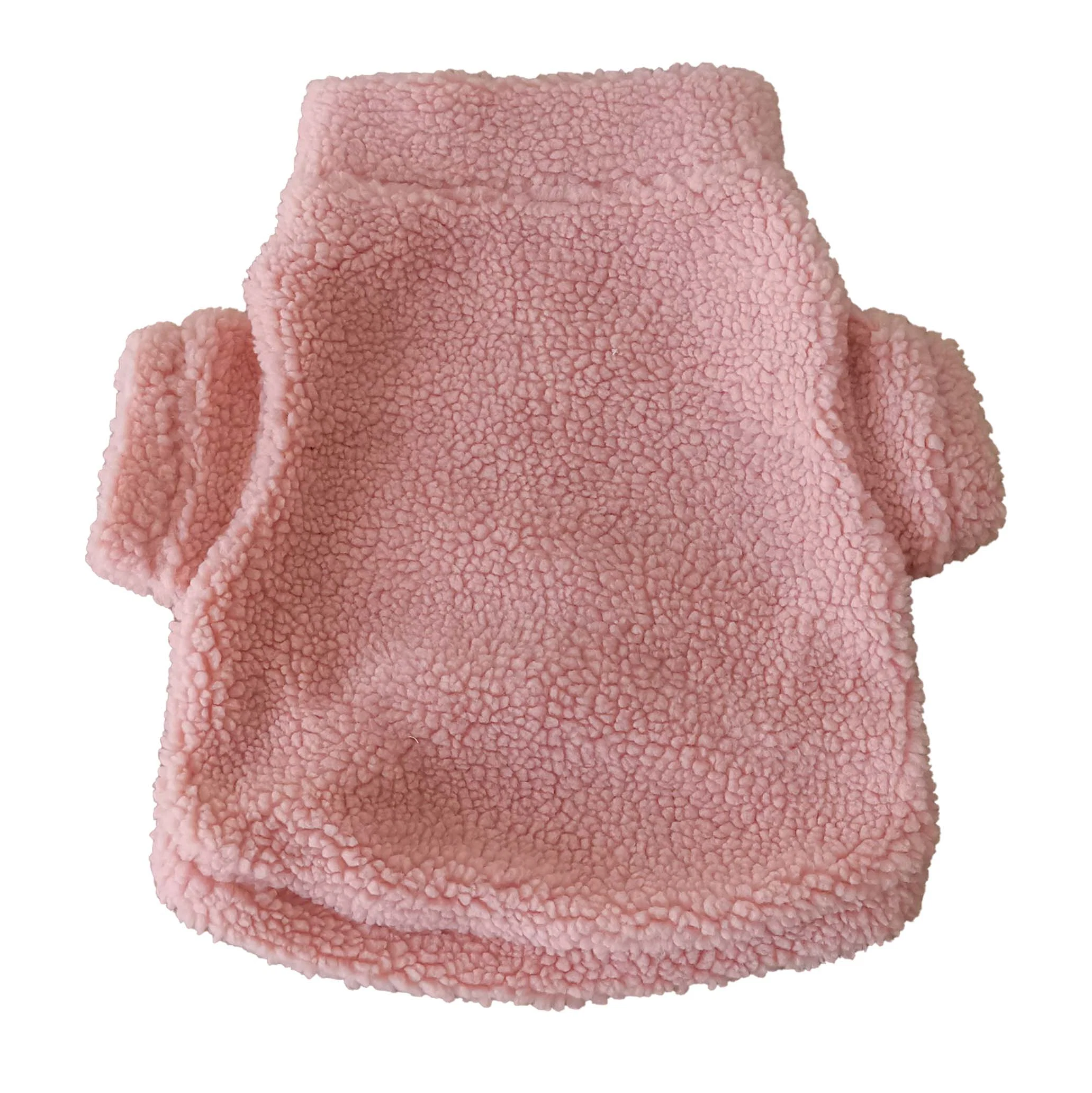 Aldi Winter Pink Zip Fleece Coat Dog Pet Clothes Apparel