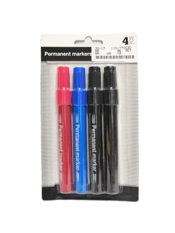 4 PCS Office Whiteboard Markers in Blister Card Whiteboard Marker School Stationery