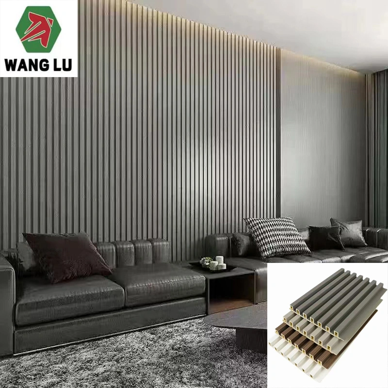 Double Loading Wood Plastic Composite WPC Wall Panel for Interior Decorative