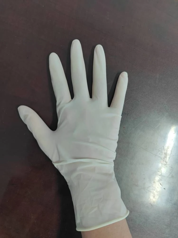 Einweg Latex Untersuchung Latex OP-Handschuhe medizinische Qualität gepudert oder Pulver frei für Arzt verwenden