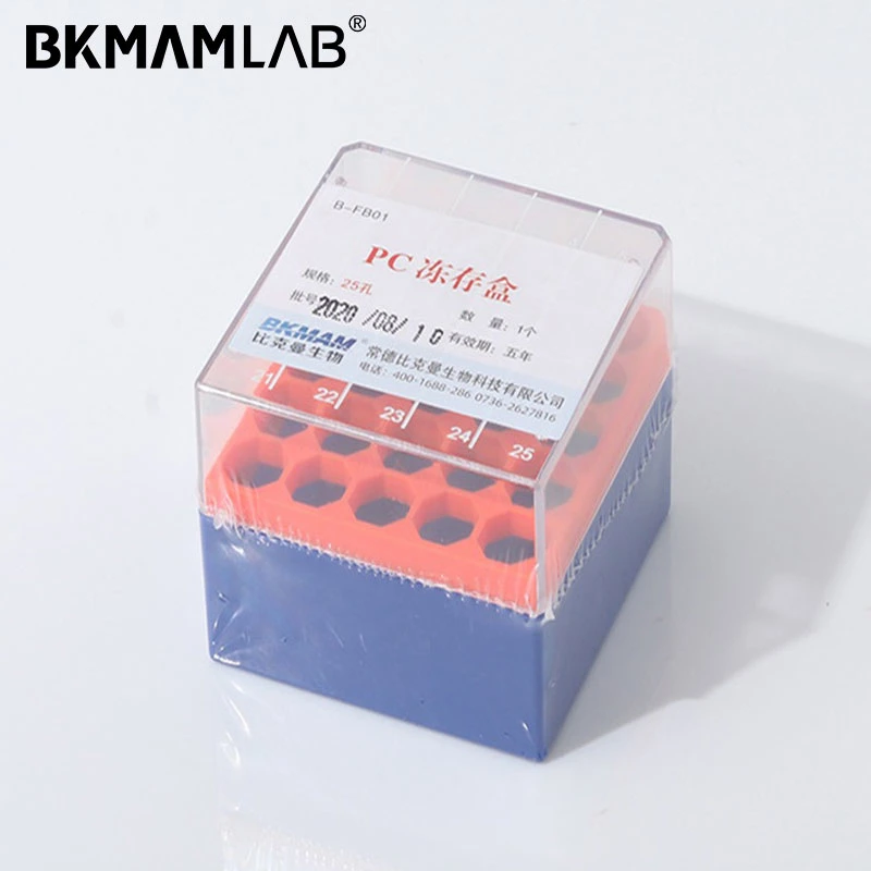 1,5 ml 2ml viales criogénicos cajas de almacenamiento de alta calidad 25y 81 y 100 de plástico bien Rack criotubo