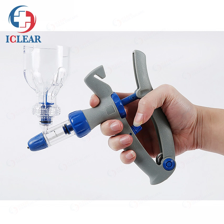 Precise Adjustable Veterinary Continuous Bottle Type Vaccine Syringe