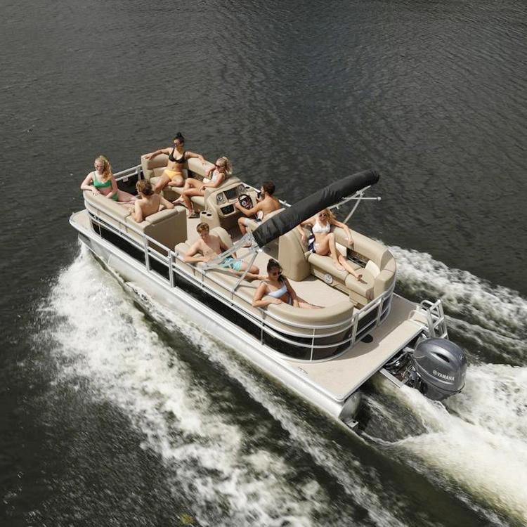 Kinocean 7.3m/24FT Bateau ponton de pêche de luxe en aluminium