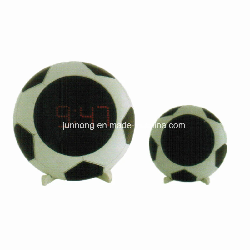 Modèle de football du châssis électronique LED horloge cadeau numérique