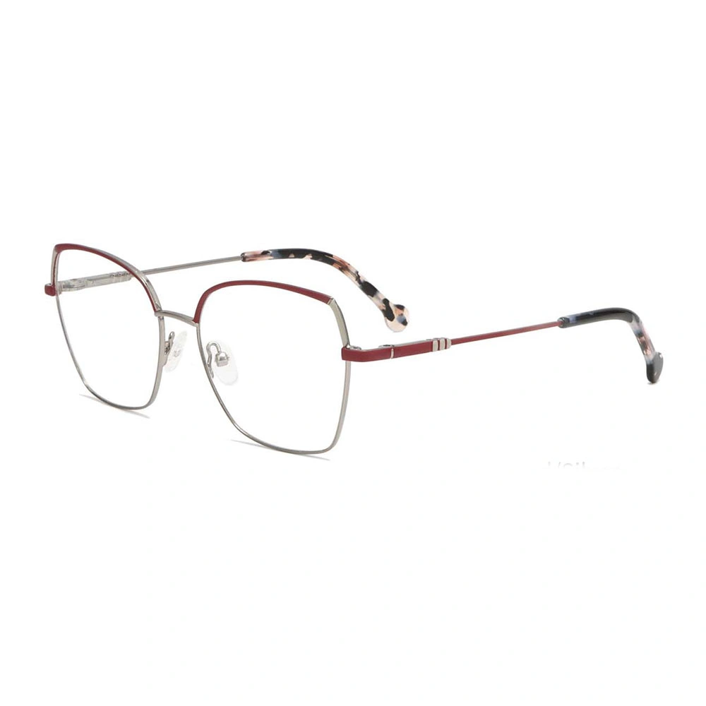 Gd Customer Logo Double Color Women Colorful Metal Optical Frame Eyeglasses Glasses Frames for Men