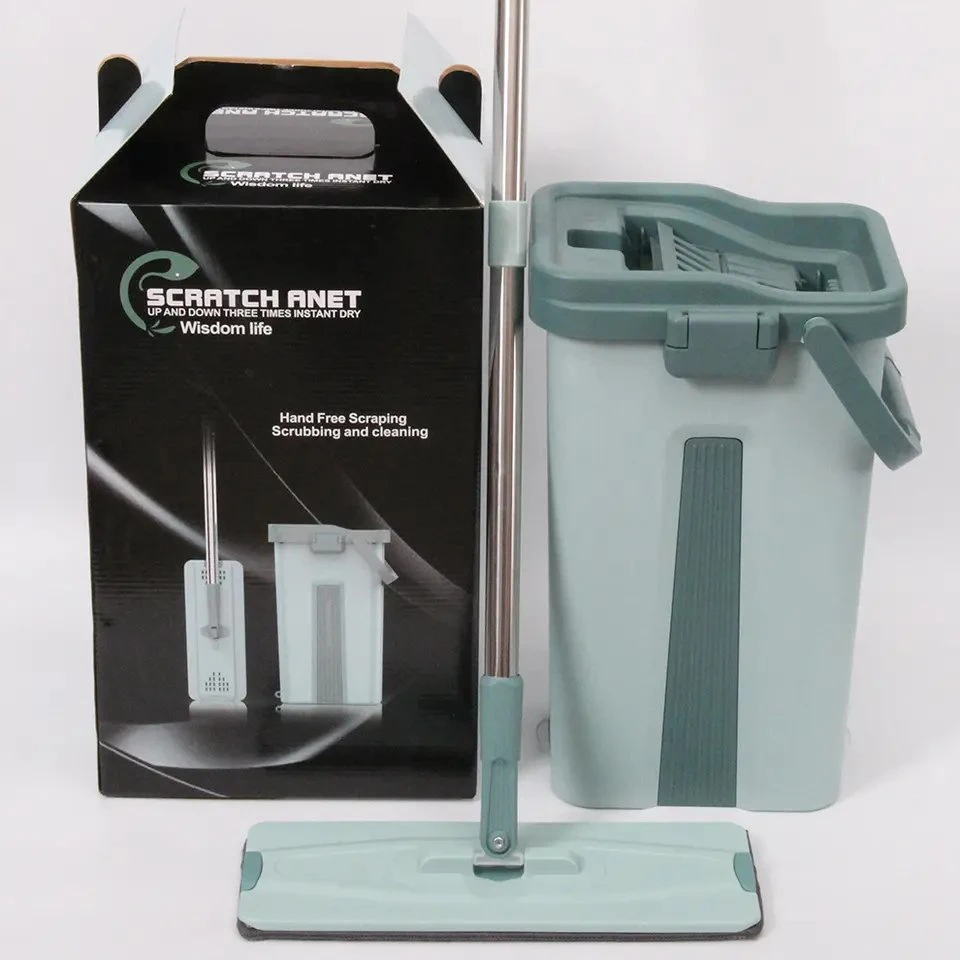 Floor Cleaning Tool Easy to Clean Mini Mop with Plastic Mop Bucket