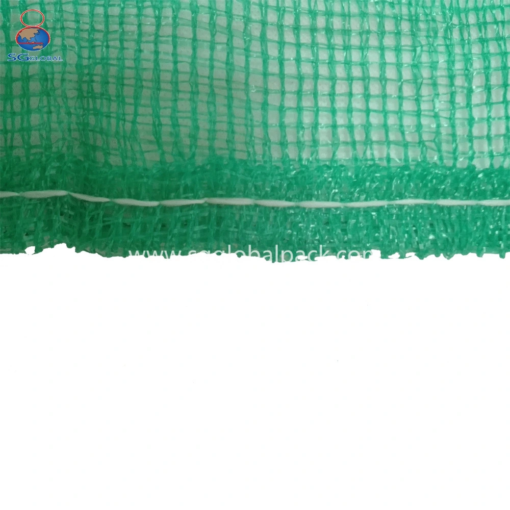 GRS SGS Certified Original Factory Durable 25kg 30kg Green PP Leno Mesh Bag for Potatoes