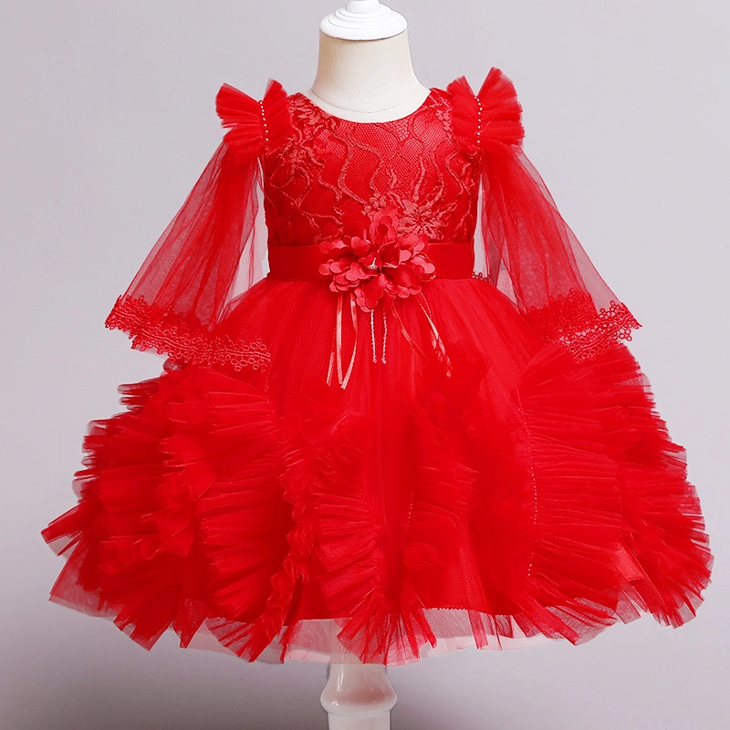 Baby Wear Wedding Dress Puffy Nets Girls Party Garment Baby Ball Gown