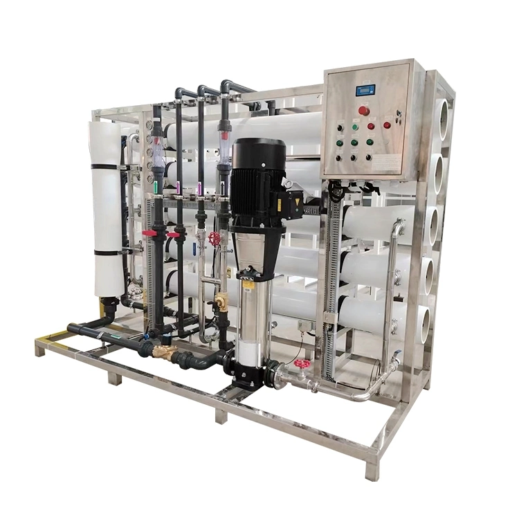 6000L/H Filtros de agua salada para agua potable dispositivo de ósmosis inversa PLANTA de sistemas DE RIEGO para agua doméstica