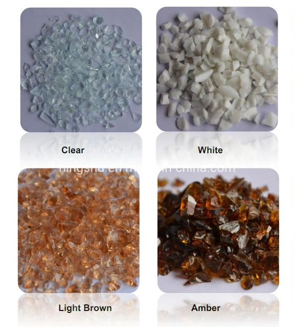 Recycled Crushed Clear Glass Aggregates Super White Glass Chips for Terrazzo