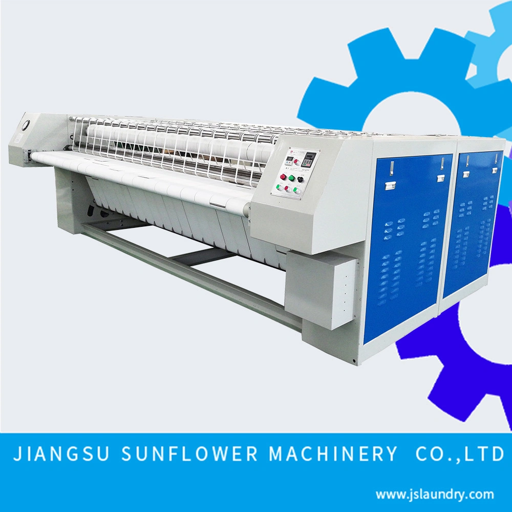 Máquina de planchado de vapor eléctrico/a gas homologada CE máquina de planchado de lavandería (2,2m-3,3m)