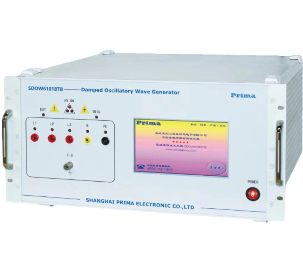 الشاشة التي تعمل باللمس Sdow61018tb مولد العلاج بالموجات الكهرومغناطيسية المندفعة المتنقلة جهاز الحماية IEC255-22
