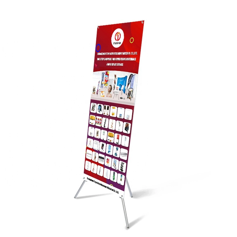 Portable Foldable Exhibition Advertising Poster Roll-up X Banner Stand