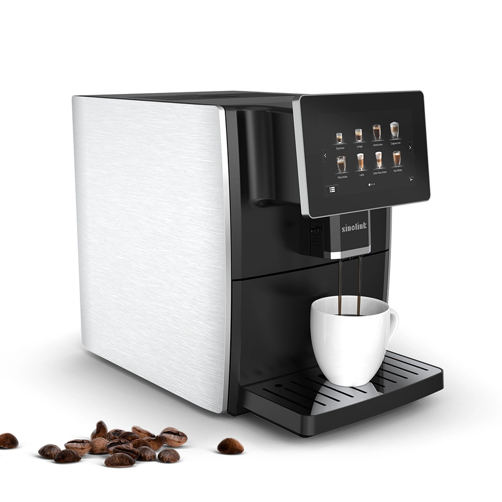 Tela de toque grande profissional máquina de café Expresso Automatic