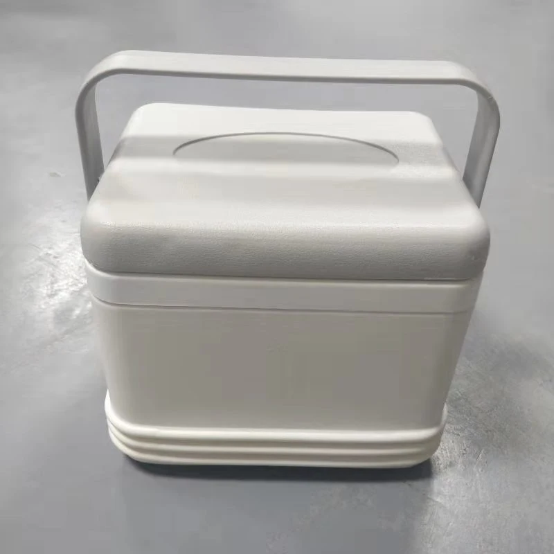 Portable 6L Vaccine Sample Transport Ice Cooler Box with Belt, Refrigeration Equipment Lab Hospital Wholesale/Supplier Biological Blood Sample Transport Storage Box