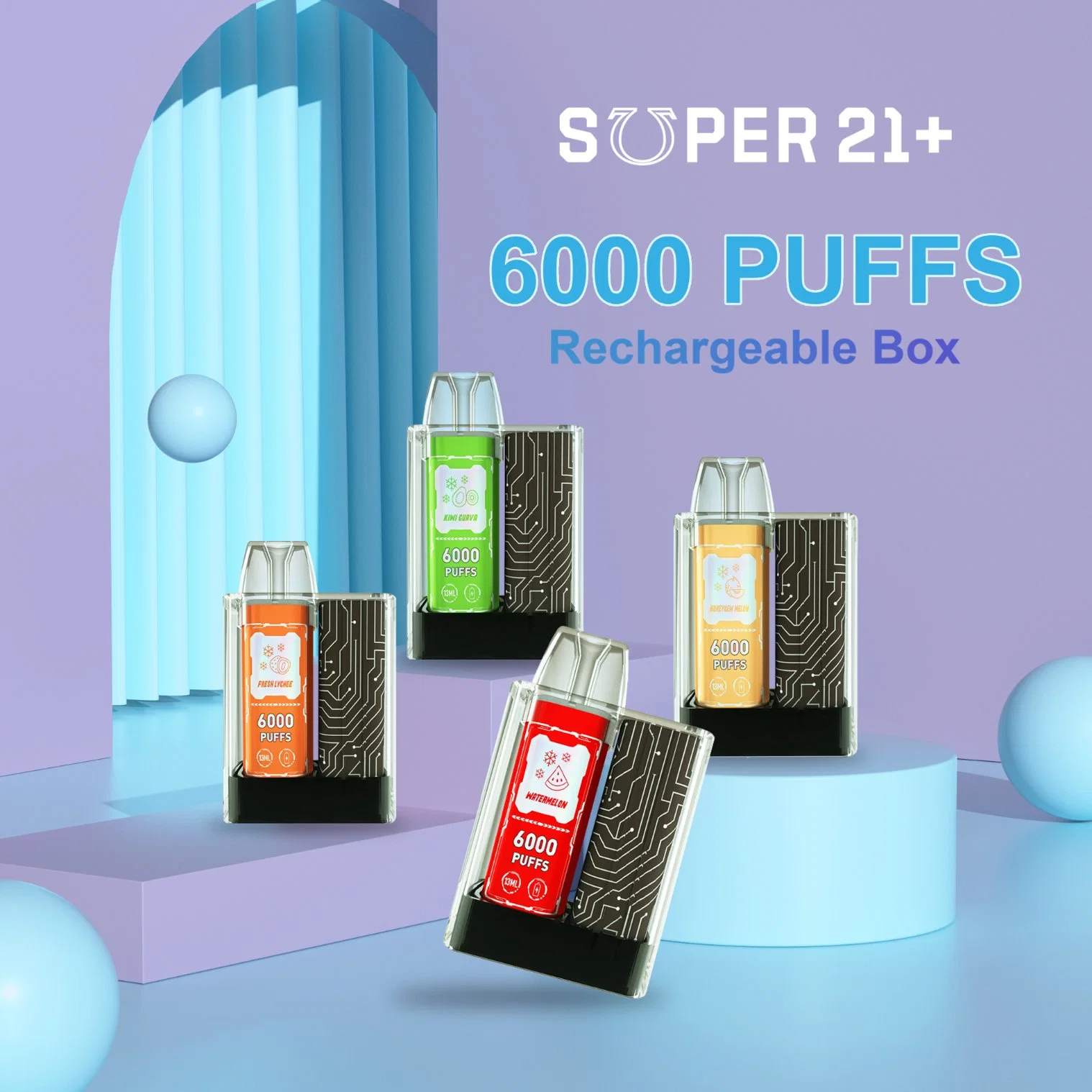 Wiederaufladbare Yecoo Vape Pod Kit mit Multi Colors elektrische Zigarette