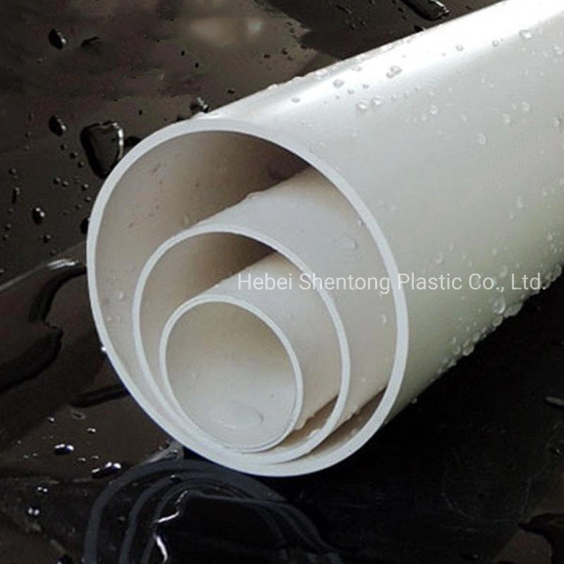 UPVC PVC Pipe 50mm 250mm 1200mm Pipe ISO Certificated for Water Supply PVC Drainage Pipe