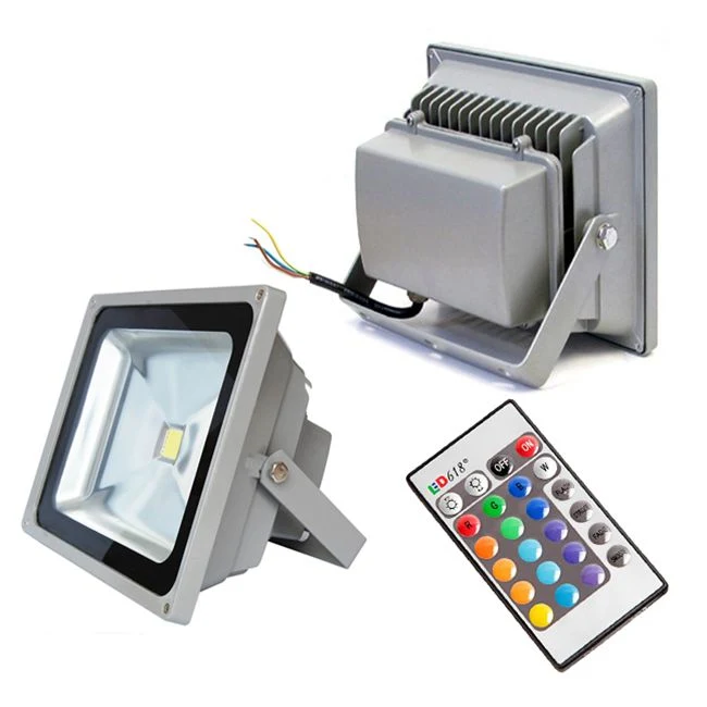 IP66 10W RGB Changing Color Outdoor Flood Light Fixture for Ground Mounted