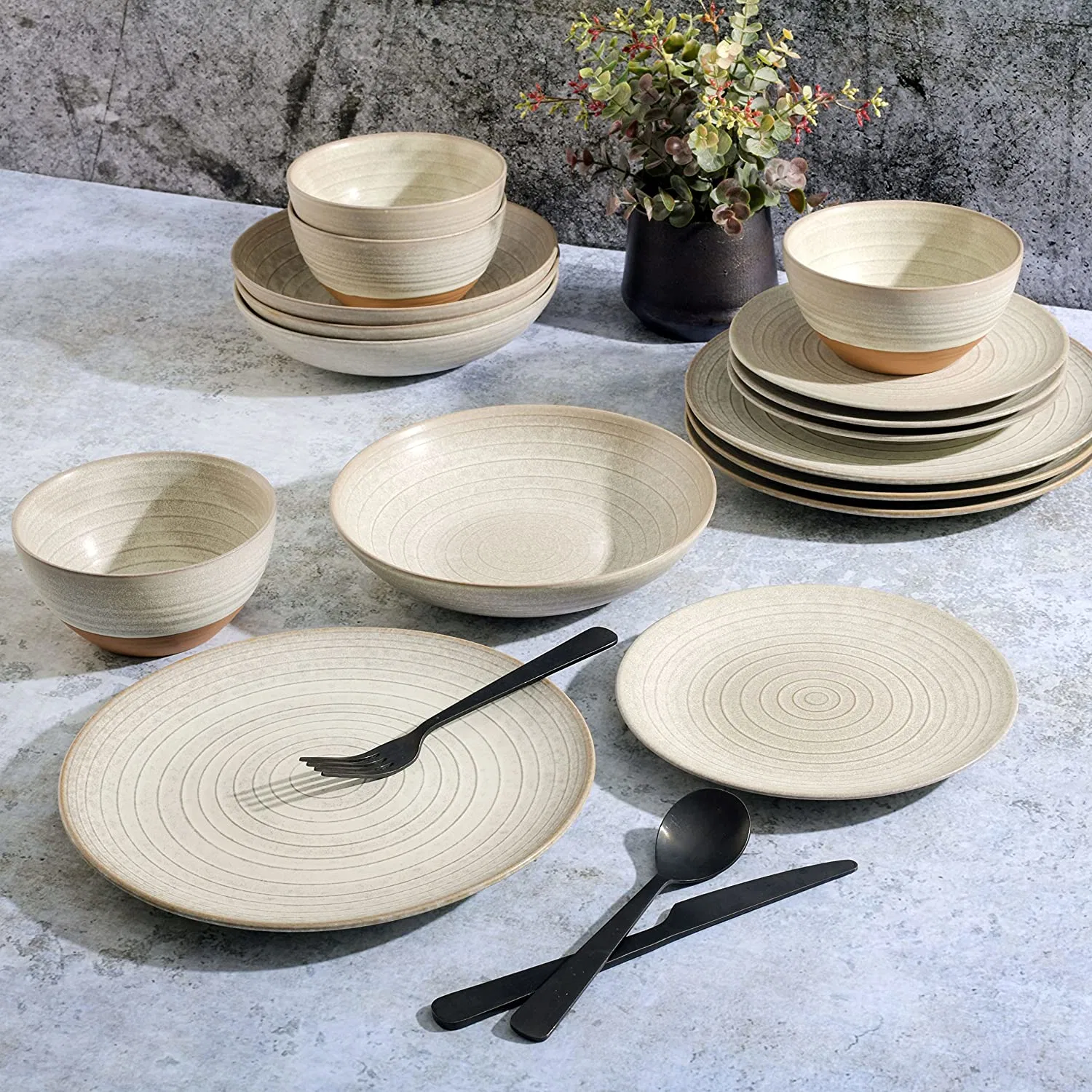 High quality/High cost performance  Pottery Clay Dinnerware Bowl/Plate/Soup Plate/Cup 20PCS