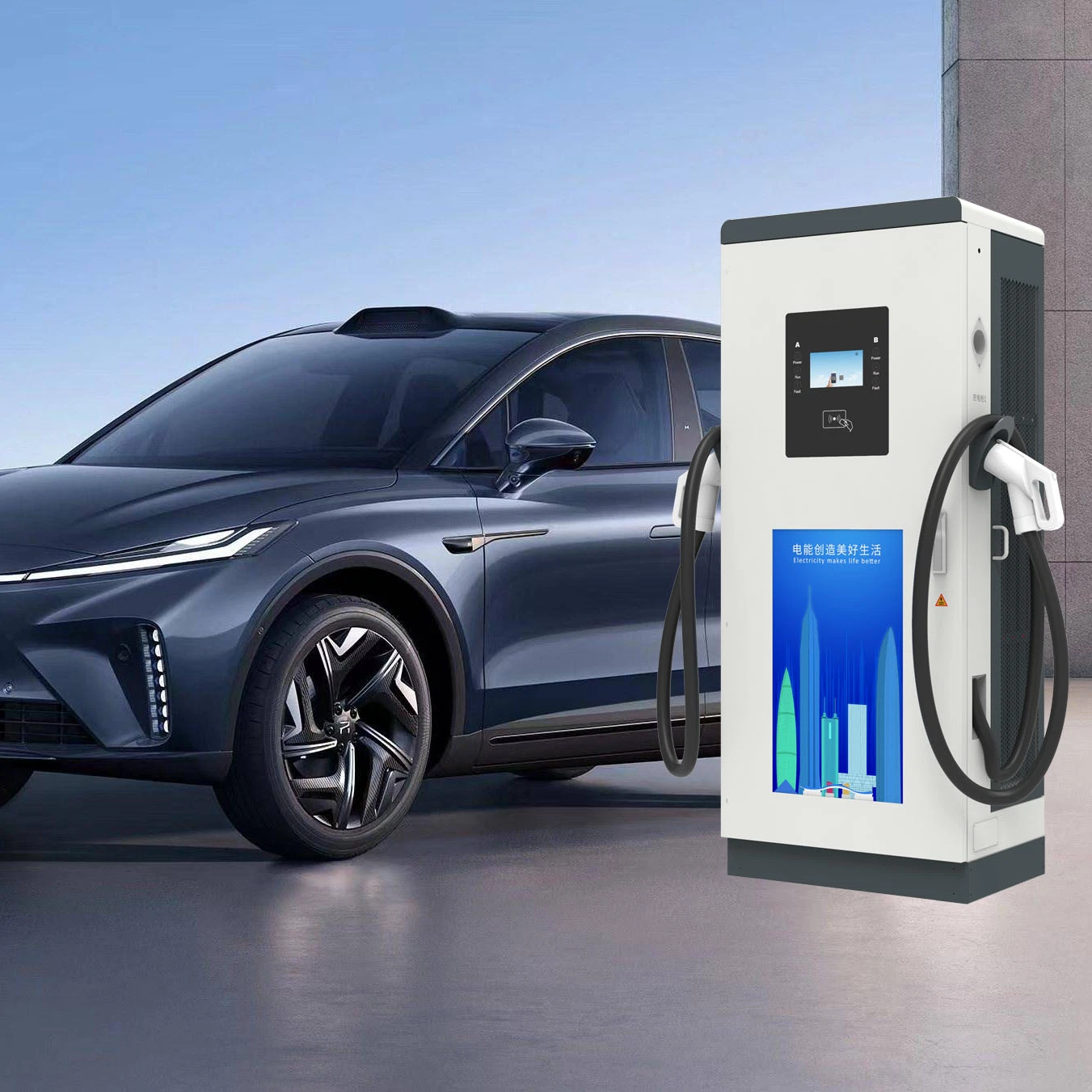 New Official Super Peak 4G Ethernet IP55 100kw 120kw Auto DC Fast Electric EV Charger Charging Station for Electric Car