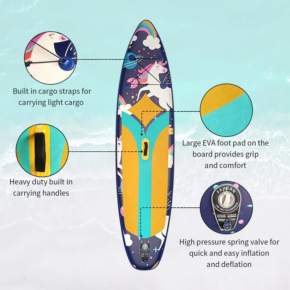 2023 nouveaux matériaux recyclables Sup support haute qualité, idéal pour les matériaux Up Paddle Boards surf surf planche de surf enfants Paddleboard