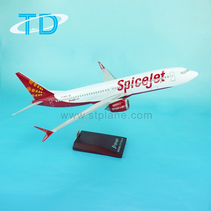 Spicejet B737 Max 8 Resin Craft Models