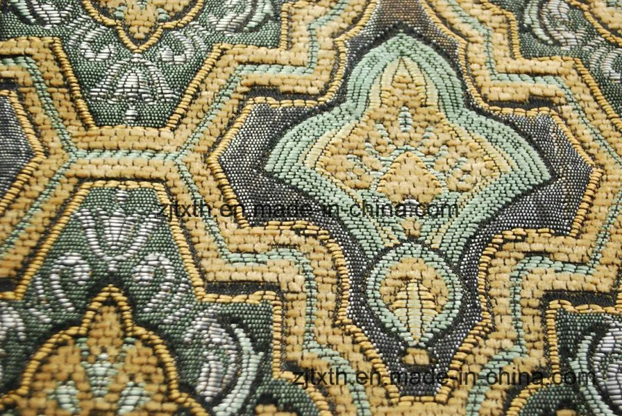 China Polyester Chenille Woven Upholstery Fabric for Sofa Cover