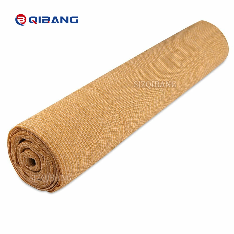 UV Resistance Plastic Agricultural Farming Courtyard Sunblock Cover 150GSM Tape Beige Shade Net Mesh