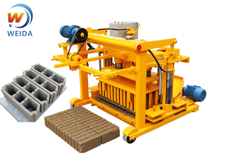 China Cement Concrete Stone Paving Mobile Brick Making Machine