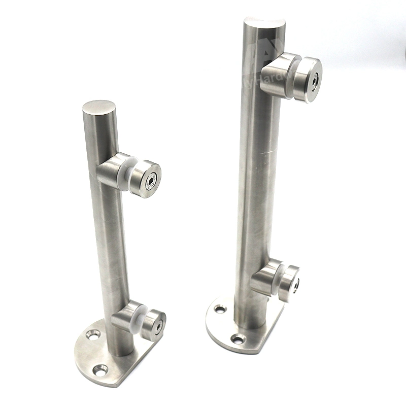 Stainless Steel Fittings Outdoor Steps Stair Railing Glass Fencing Spigot