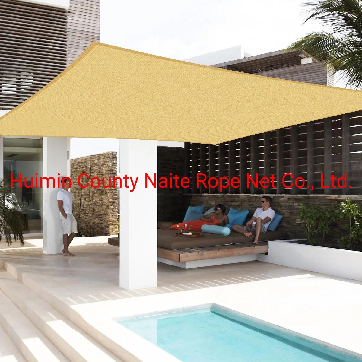 Naite Sun Shade Sail Rectangle Triangle Square Canopy - Permeable UV Block Fabric Durable for Backyard Activities Camp -Customized Colour&Size Available