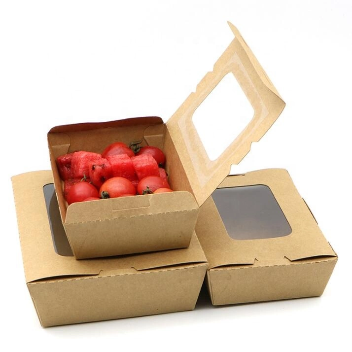 Disposable Tableware Eco Friendly Kraft Food Box Food Grade Chicken Box to Go Boxes Restaurant