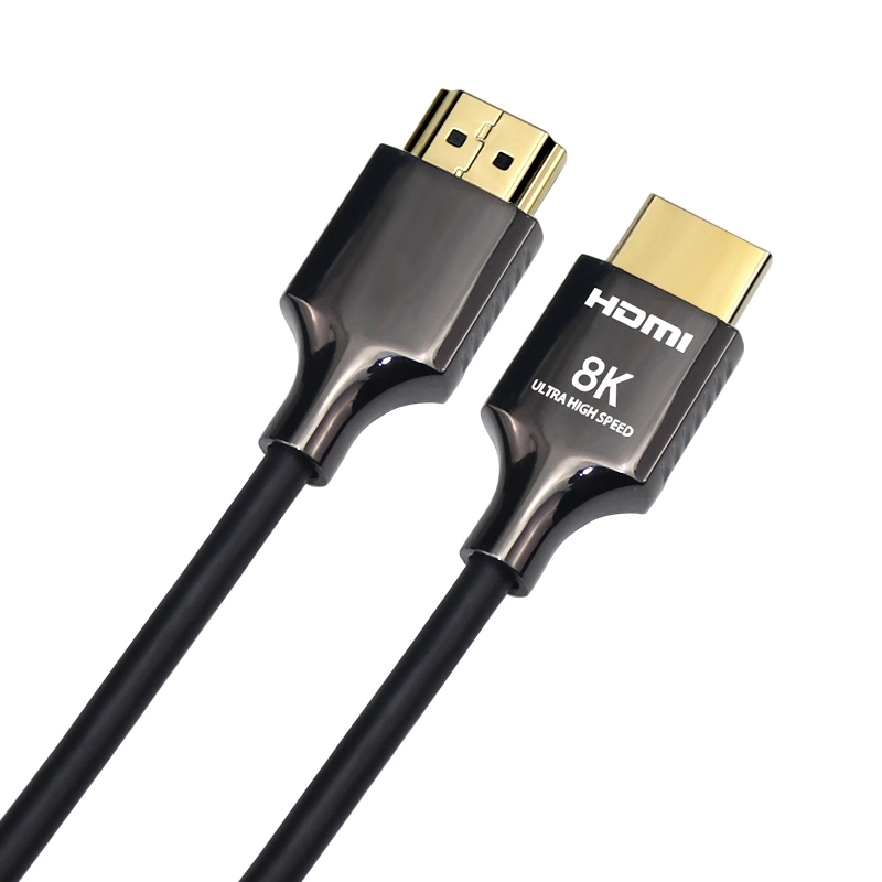 High Speed Vergoldet Zink-Legierung Männlich Zu Männlich Angepasst Geflecht 1m 2m 3m 5m Ultra Slim 8k hdmi-Kabel