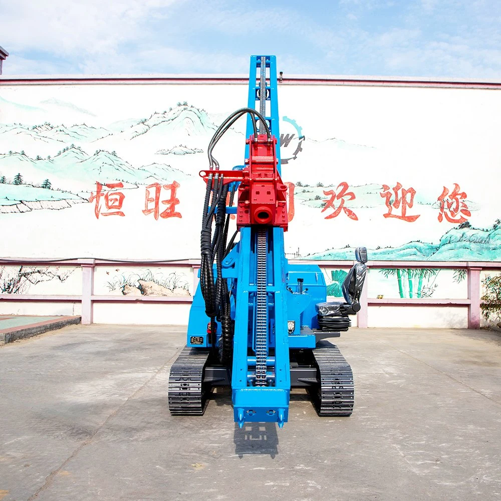 Hydraulic Solar Piling Driver Machine 600mm Hole Screw Pile Driver