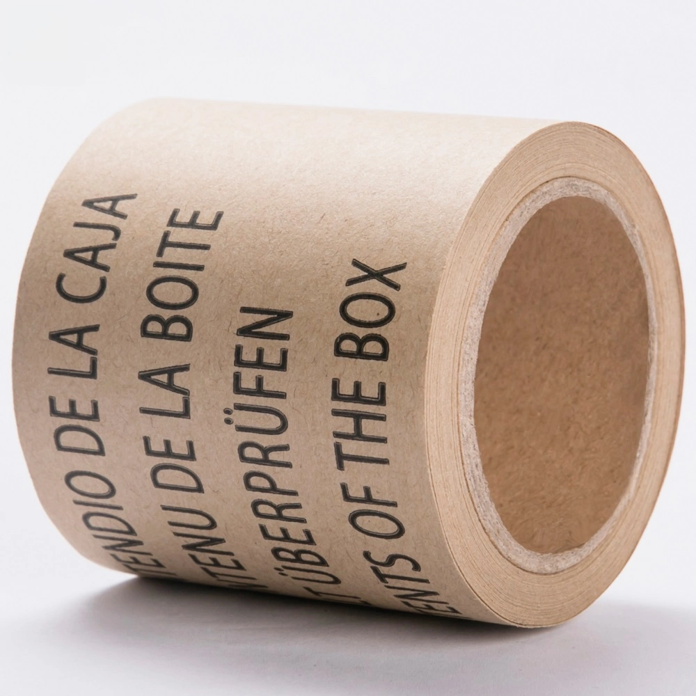 New Product of Offer Printing Reinforced Water Activated Kraft Paper Gummed Tape