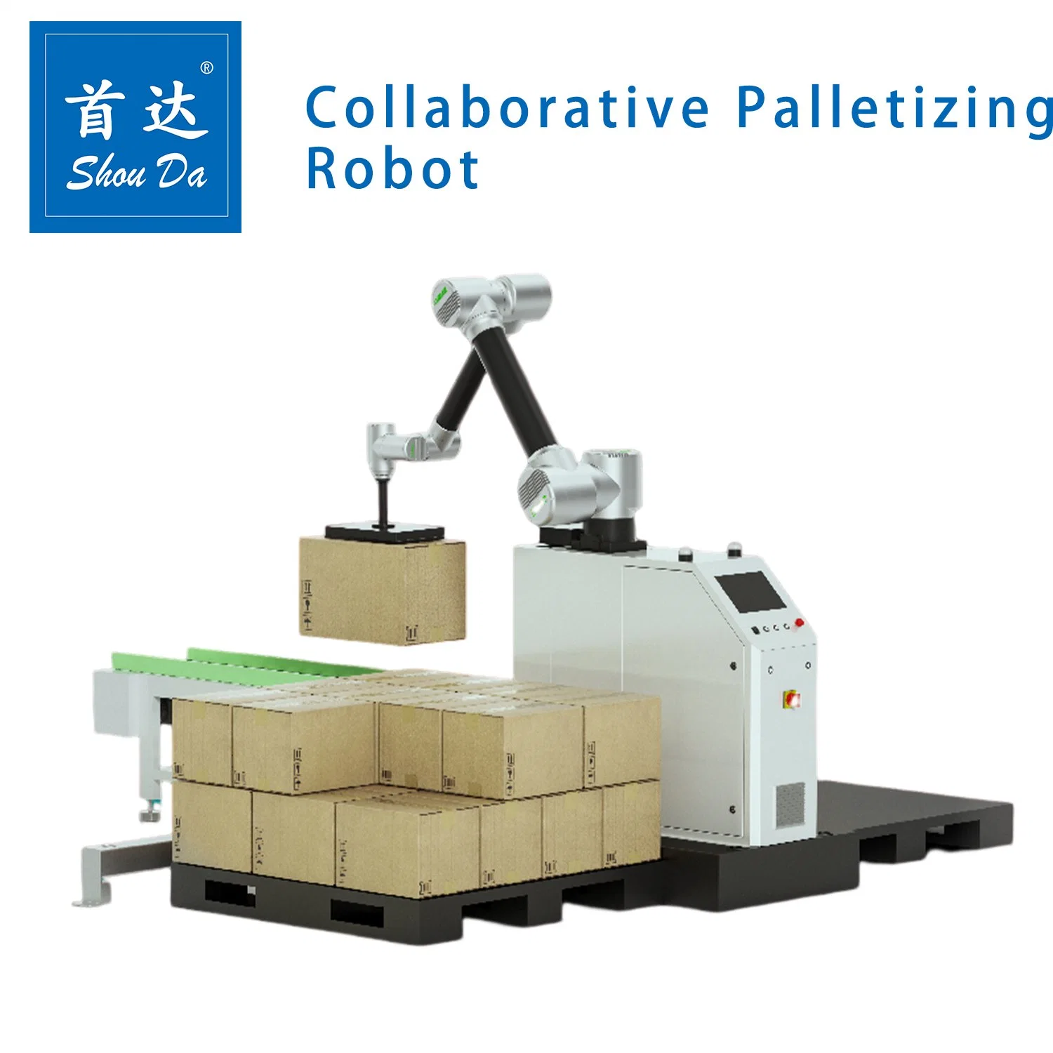 Full Automatic Carton/Case/Box/Bag Robot Palletizer Machine for 12-30kg with CE Certification