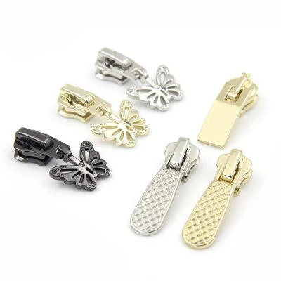 High Grade Novel Design Metal Zipper Slider and Pullers Metal Zipper Slider Accessory