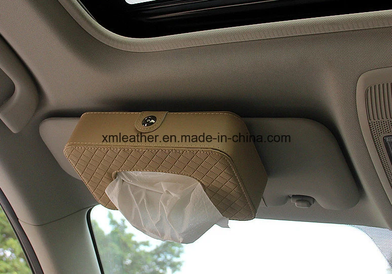 A utilização do automóvel Nolvety Caixa de papel tecido couro macio com clip