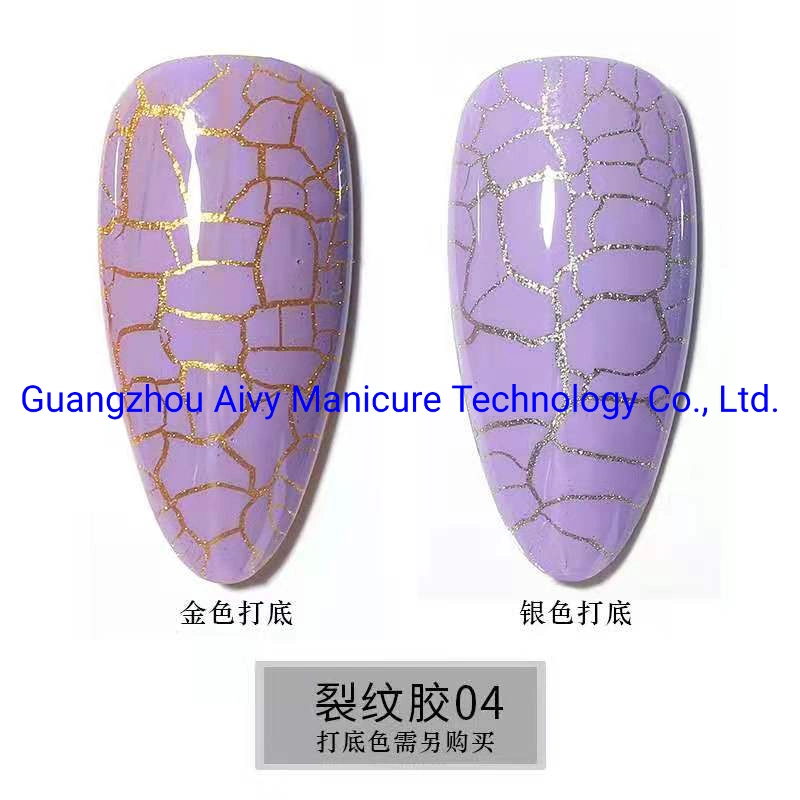 Design Free Samples Crackle Gel Polish Nail UV Cracking Gel