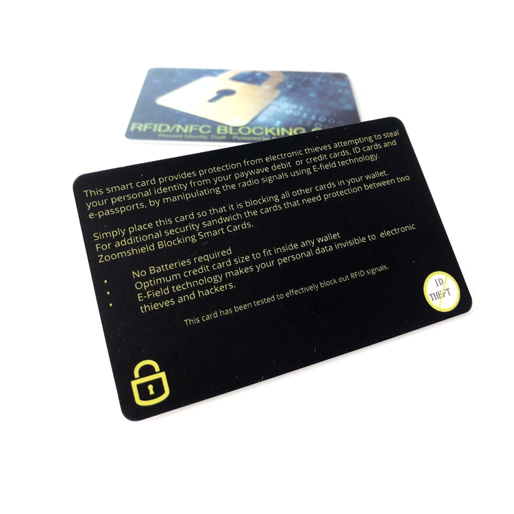 Shenzhen Factory Price PVC Material Signal Blocking RFID Card