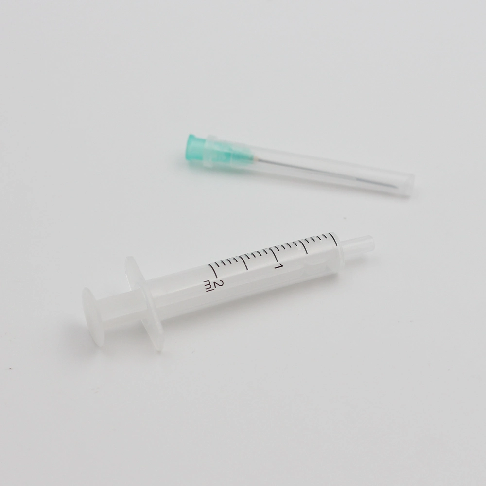 Disposable Medical Plastic Sterile 3 Parts Syringe with/Without Needles