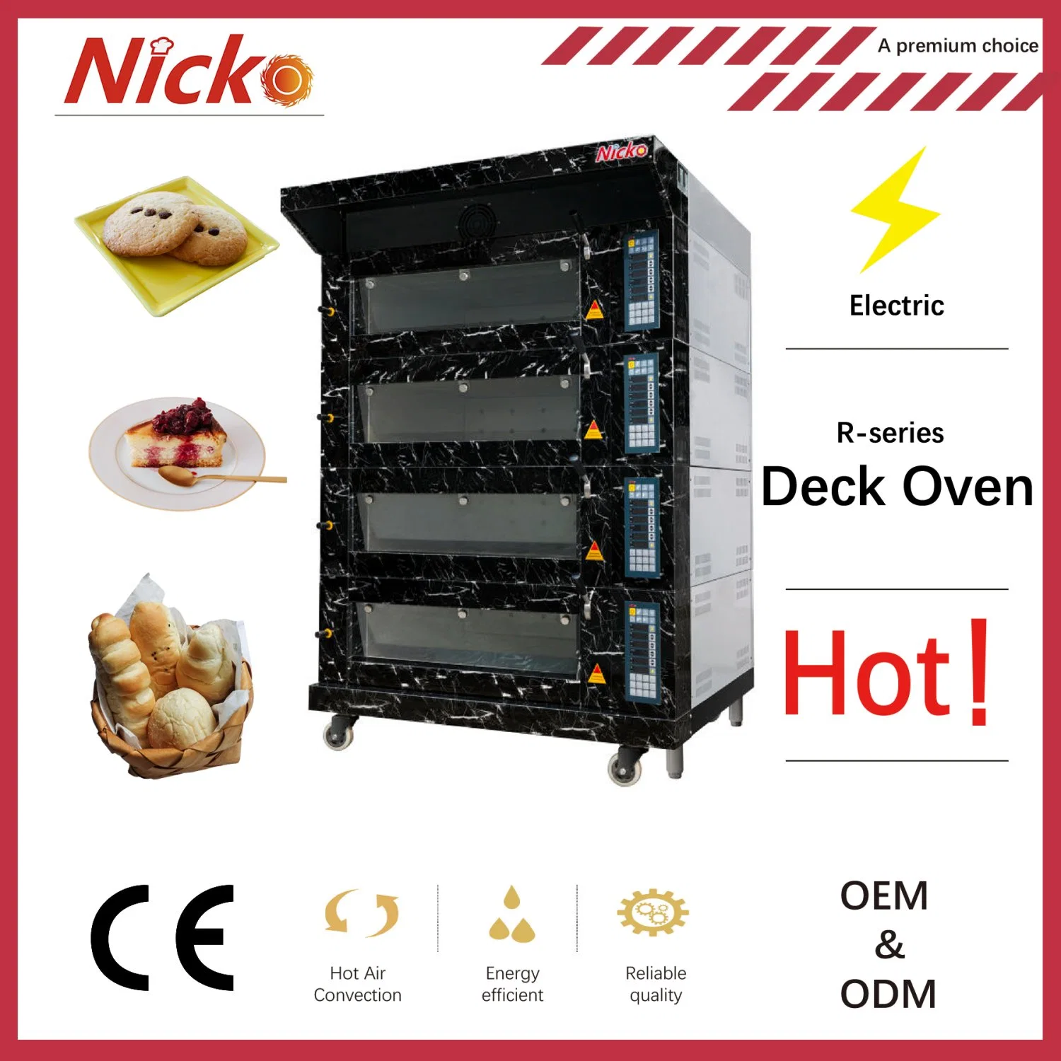 Cheap Price Commercial 9 Trays Double Bread Deck Oven Baking Machine Electric Bakery Pizza Oven