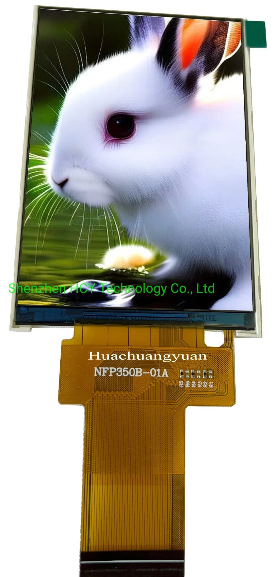 Pantalla LCD TFT en color versátil con resolución de 3,5 pulgadas 320X480 para sectores médicos, portátiles e instrumentales