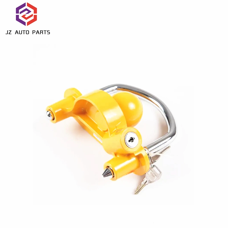 Professional 5/8'' Yellow Tow Bar Trailer Ball Hitch Coupler Lock Trailer Parts