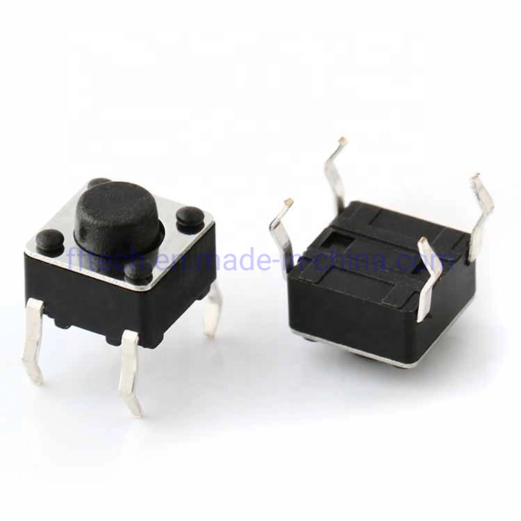 Hot Sales Snap-in Terminal Switch 6*6mm 3*6mm 4.5*4.5mm 12*12mm Pushbutton SMD DIP Type Electronics Touch Switch Tact Switch Tactile Switch with Onoff